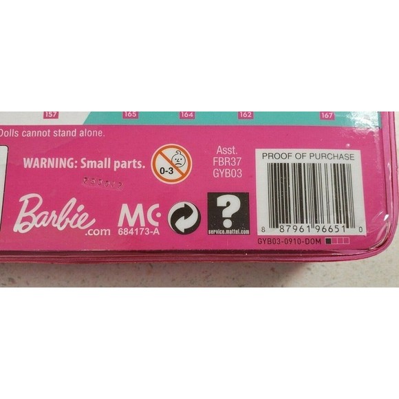 Barbie Fashionistas Doll #150 with No-Hair Look Wearing Pink Floral Dress Toy - Picture 9 of 10